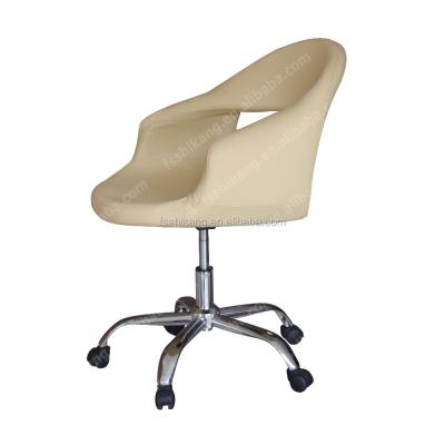 China Modern Cream Salon Stool Beauty Chair Small Leisure Worker Chair for sale