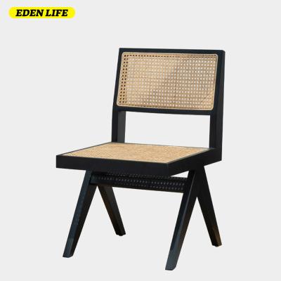 China Wholesale Restaurant Cane Wood Hotel Luxury Modern Ash Wood Dining Chair Black Cesca Modern Chair Rattan for sale