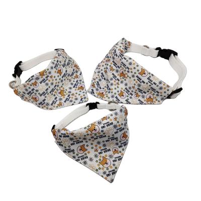 China Viable Custom Sublimation Printing Triangular Pet Scarf Bandana for sale