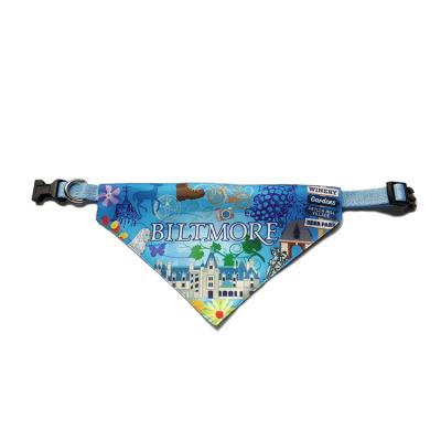 China Viable Wholesale Custom Sublimation Custom Printed Cotton Scarf Dog Bandana With Logos for sale