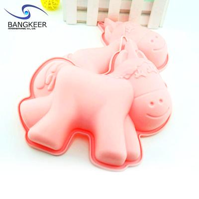 China Viable Hot Selling Diy Food Grade Silicone Handmade Cake Tools 3D Baking Molds for sale