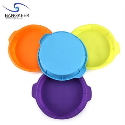 China Large Size Viable Round Silicone Cake Mold DIY Chocolate Bakeware Pan For Handmade Pastry Cake Baking Roll for sale