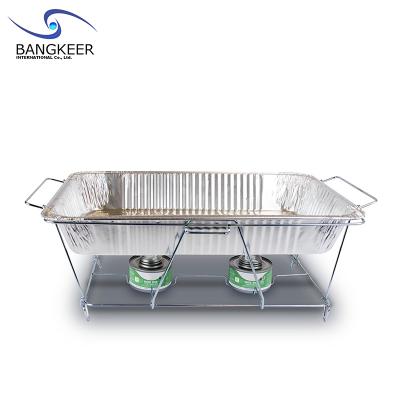 China Economy Chrome Buffet Beetle Food Warmer Collapsible Grill Collapsible Chafing Dish Grills For Normal Pans for sale