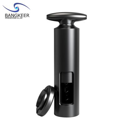 China Very labor saving and quite simple new design manual wine opener set black wine opener corkscrew with foil cutter for sale