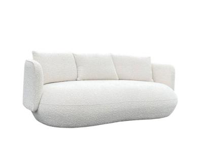 China Trendy 3 Seater Fabric Sofa Fiber Filled Fabric Sofa Three Seater for sale