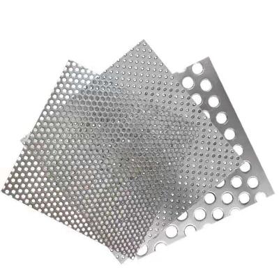 China Construction Popular Perforated Metal Sheet 1mm 1.2mm Round Hole Customer Specific Stainless Steel Sheet à venda