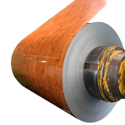 China Small Tools Making Standard Galvanized Prepainted Galvalume Steel Coils Surface Technique Ppgi Wood Grain Steel for sale