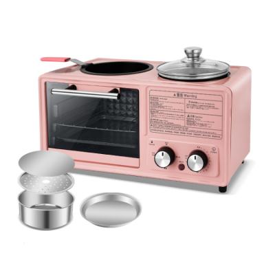 China Multifunctional Easy Home Three-in-One Oven Toaster Machine Commercial Mini Electric Oven Omelette Breakfast Machine for sale