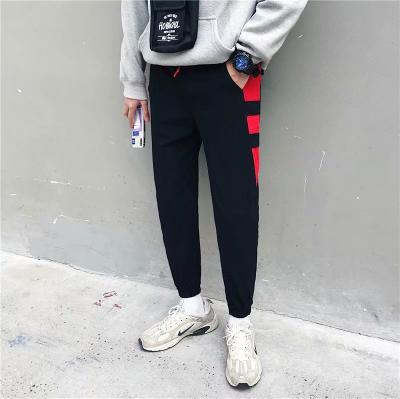 China 2019 QUICK DRY spring and autumn new fashion cotton and canvas sports and leisure beam feet youth men's pants for sale