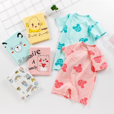 China Summer Short Sleeved Romper Jumpsuit Cotton Baby Growing Clothes Baby Clothes Newborn Clothes for sale