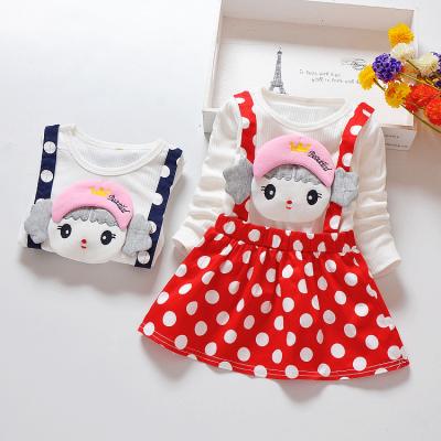 China 2019 autumn breathable Korean version of the little girl strap dress baby skirt for sale