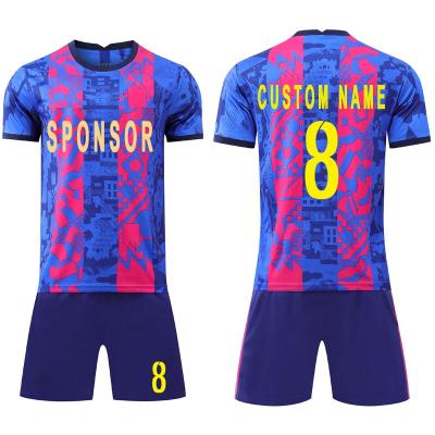 China Comfortable Wholesale Thai Quality Sublimation Soccer Jersey Football Shirt Cheap Uniform Set 2022 for sale