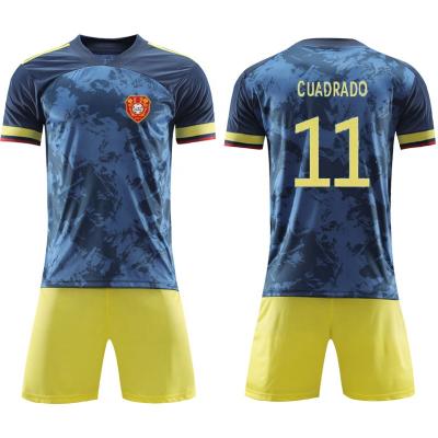 China 2021 Quick Dry Team Top Quality Soccer Jersey National Futbol Camiseta Deliver To Colombia for sale