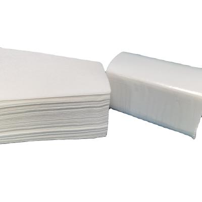 China Soft wrap and roll wrapping virgin wood pulp 1 ply V/N/M-folded white multi-folded factory hand towel strong wet water direct embossed tissue paper for sale