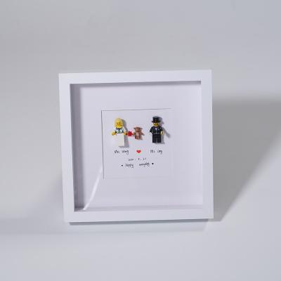 China Contemporary Baby and Pet Keepsake View PS Mount Memorial Frame 2cm Cavity Depth with Lamp Photo Frame for sale