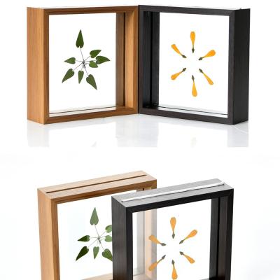 China Wholesale Custom Multi Specimen MDF Photo Frame Double Sided European\Modern\Middle Eastern\African Wood Grain MDF Glass Picture Frame for sale