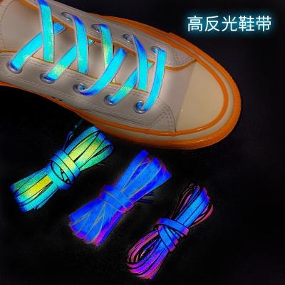 China Durable Reflective Shoe Laces Women Men Glowing In Dark Shoe Laces For Sneakers Sport Shoes Cord Shoe Laces for sale