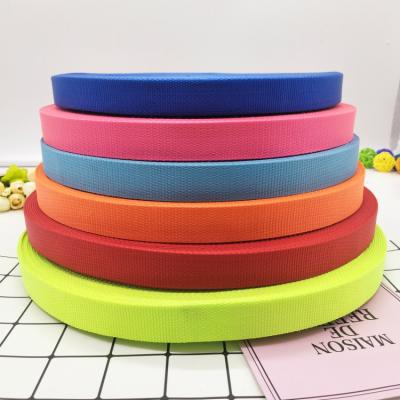 China Pull Rope Fitness Box Bag Belt Pet Ribbon Manufacturers Directly Supply 2.5cm Pearl Pattern Color Ribbon Pull Rope Nylon Imitation Fitness Bag With Ribbon pet for sale