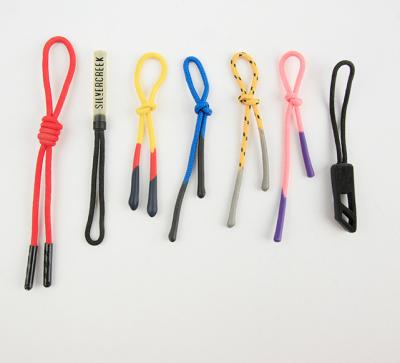 China Precision Pull China Factory Direct Selling Clothing Bags Zipper Heavy Duty Color Rich Weaving Pull Rope Most Popular Head Zipper Consumer Elastic Rope for sale