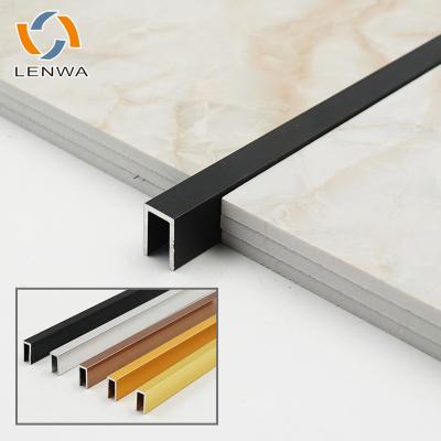 China LENWA Modern Extrusion Factory Ready In Stock Aluminum U Shape Metal Trim for sale