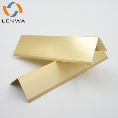 China Factory Supply 20v20 mm ALUMINUM Tile/Kitchen Trim Corner Decoration LENWA And Aluminum Bath Tile Marble Table Corner Corner Trim for sale