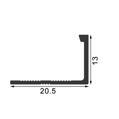 China Low Price Modern Aluminum CE Certificate L Shape Tile Trim For Bonding Porcelain To Tiles for sale