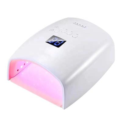 China Hot Selling ABS Plastic 48w Gel Polish Cure Salon Use Cordless Rechargeable UV Led Nail Dryer Lamp Nail Lamp for sale