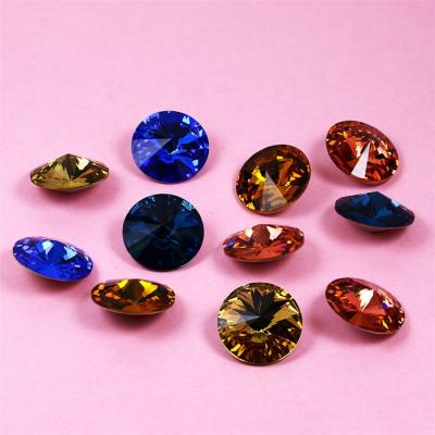 China Wholesale Fancy Nail Art Decoration Jewelry Making Crystal Fancy Nail Rhinestone For Jewerly Dong Zhou Point Back Stone K9 Craft 3019 for sale