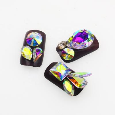 China Crystal Mixed Shapes Crystal ab Color Rhinestones For Nail Art Decoration for sale