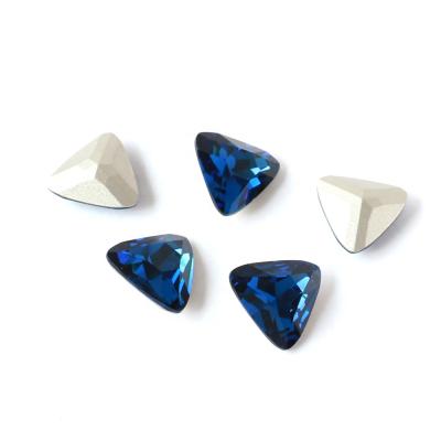 China From Jewerly Clothing.etc DZ-3012 point back triangle shape 8*8mm crystal fancy stones for jewelry making for sale