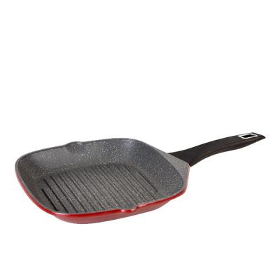 China Viable Hot Sale Aluminum Non-stick Frying Pan Square Grill Pan for sale