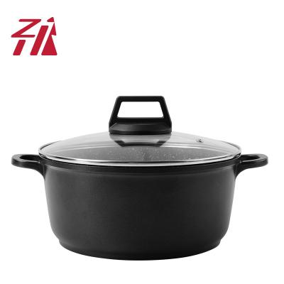 China Sustainable Kitchen Products Die Casting Aluminum Cookware Casserole for sale