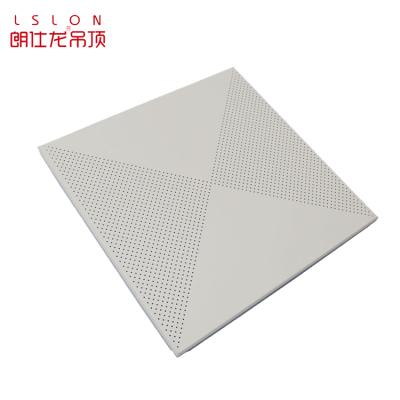 China Artistic Ceilings Aluminum Perforated Suspended Square Ceiling Panel For Decoration Material for sale