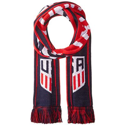 China Knit Style Product Hot Sale High Quality Designer Custom Knit Style Football Club Soccer Jersey Scarf for sale