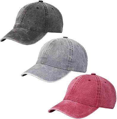 China JOINT Retro Vintage Washed Dad Hat Unstructured Cotton Low Profile Simple Adjustable Classic Baseball Caps for sale