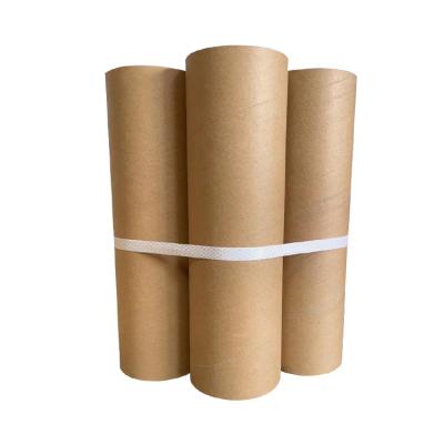 China Brown Poster Paper Roll Core Custom Cardboard Chamfered Tube Recycled Grinding Head Various Materials Sizes Kraft Paper for sale