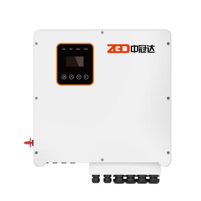 China Solar Power System Home 6kw Three Phase Solar Hybrid Inverter 3 Phase 380V Solar Hybrid Inverter for sale