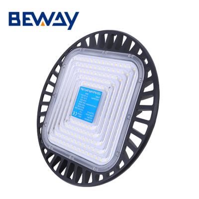 China Indoor Aluminum Brideglux SMD ip65 100w 150w 200w Exhibition Hall Factory Lighting Super Bright UFO led highbay light for sale