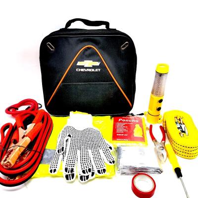 China Roadside Emergency Safety Kit Roadside Car Emergency Kit With Booster Cable for sale