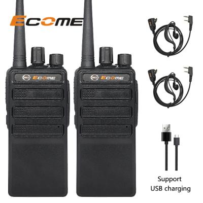 China Cheap Ecome ET-99 Long Range Portable USB Earphone Two Way Radio Walkie Talkie Set for sale