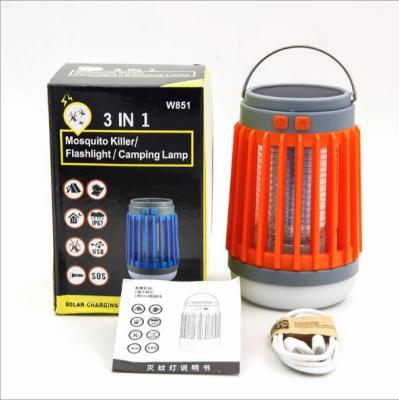 China New Design Viable Mute Strong Portable Indoor Outdoor Solar Mosquito Killer Led Lamp For Camping for sale