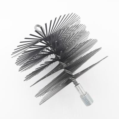 China Sustainable Cylinder Type Steel Wire Chimney Brushes Household Nylon Wire Cleaning Brush For Chimney for sale