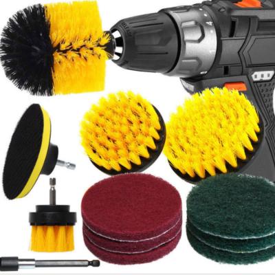 China Cleaning Pads Power Cleaning Scrub Brus All Purpose Brushes With Extend Attachment Long Bathroom And Kitchen Brush for sale