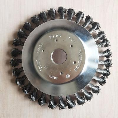 China Stainless Steel Wire Disc Polishing Circular Twisted Cleaning Brush 8