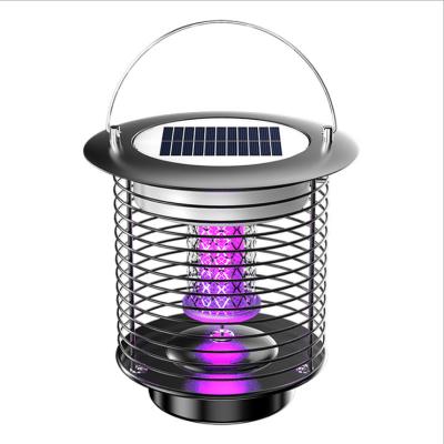 China New Durable Strong Portable Outdoor Camping Mute Solar Electronic Rechargeable Led Mosquito Killer Lamp for sale