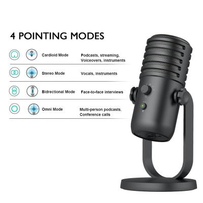 China High Quality Headset Microphone Manufacturer USB Microphones For Webcast Live Studio Singing Recording Broadcasting for sale