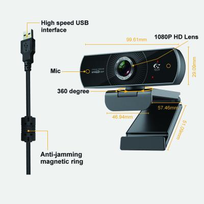 China Built In Microphones Doubles Popular Price Webcam Full HD 1080p 60fps USB Mini Digital USB PC Stereo Noise-Cancelling Flexible Webcam For Computer for sale