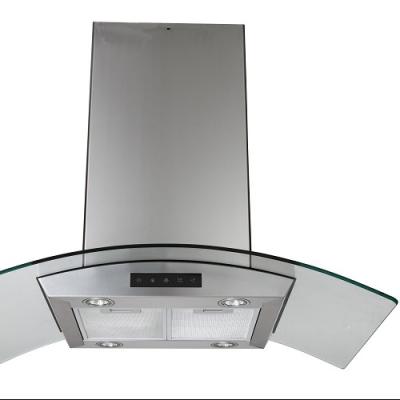 China ETL Certification Commercial Tempered Glass Housing And Kitchen Range Hood CXW-218-IG10 for sale