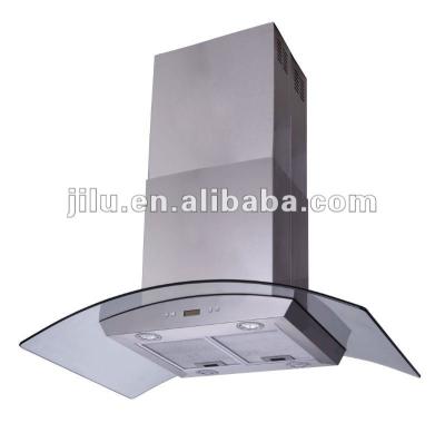 China Italian style North America island duct installation chain glass hood CXW-218-IG10 for sale