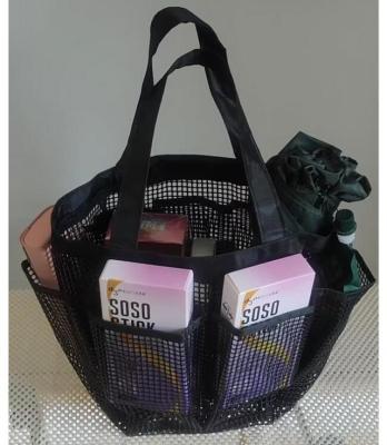 China Family Essential Multifunctional PVC Coated Mesh Storage Bag Shopping Bag Mesh Tote Bag for sale